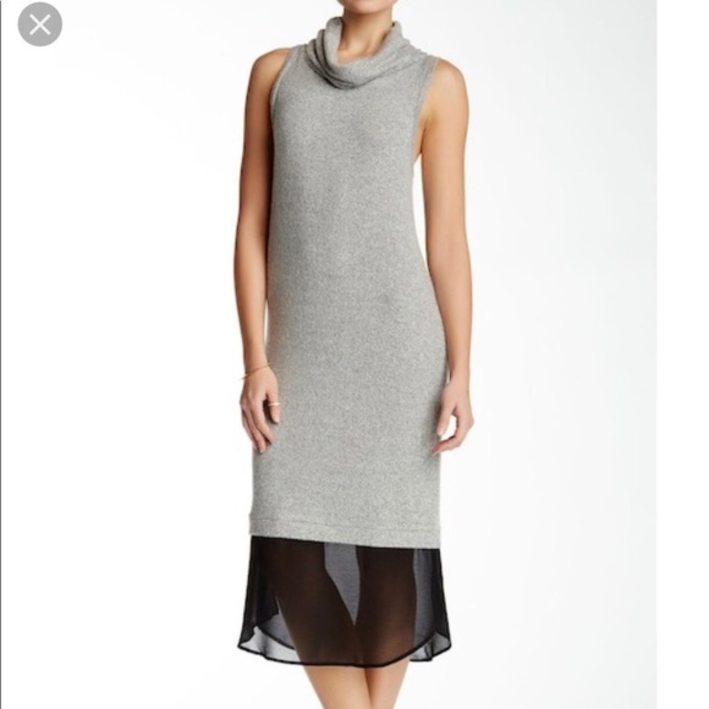 Free Press women M sleeveless cowl neck dress